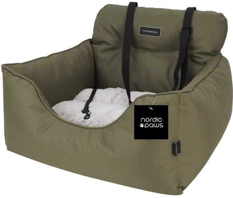 „Nordic Paws“ – automobilinė kėdutė „Luxury Army Cozy“ 53x50x35cm – (697271866724)
