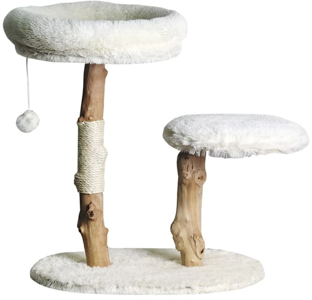 „Nordic Paws“ – draskyklė „Wildwood 2“ – balta – 40 x 60 x 68 cm