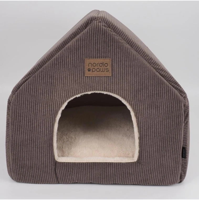 „Nordic Paws“ – Elvos kačių ola – ruda/smėlio spalvos – 46 x 43 x 42 cm