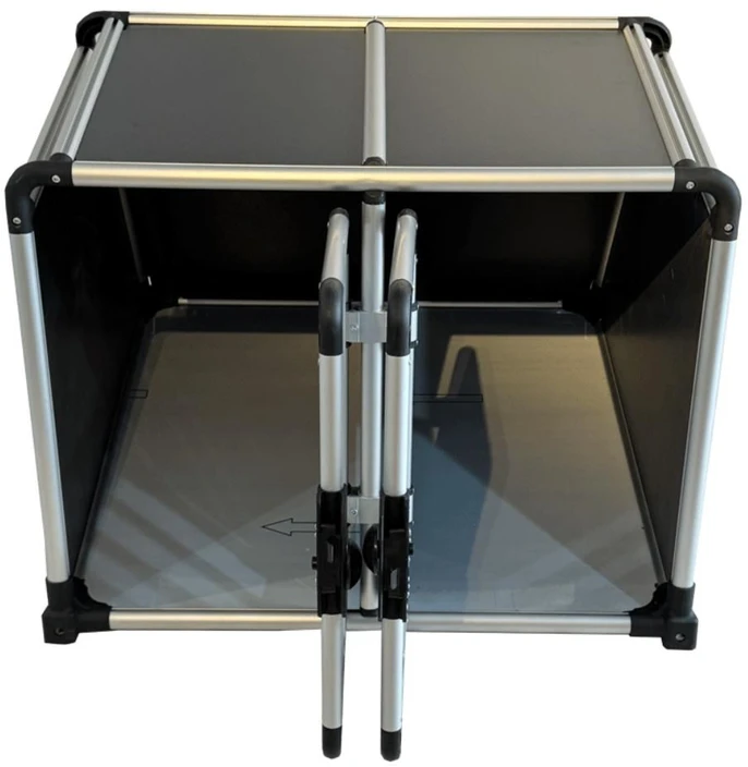 Nordic Paws - Transportavimo narvas Alu Double - 2x45cm/2x44cm/88cm/45cm/64cm
