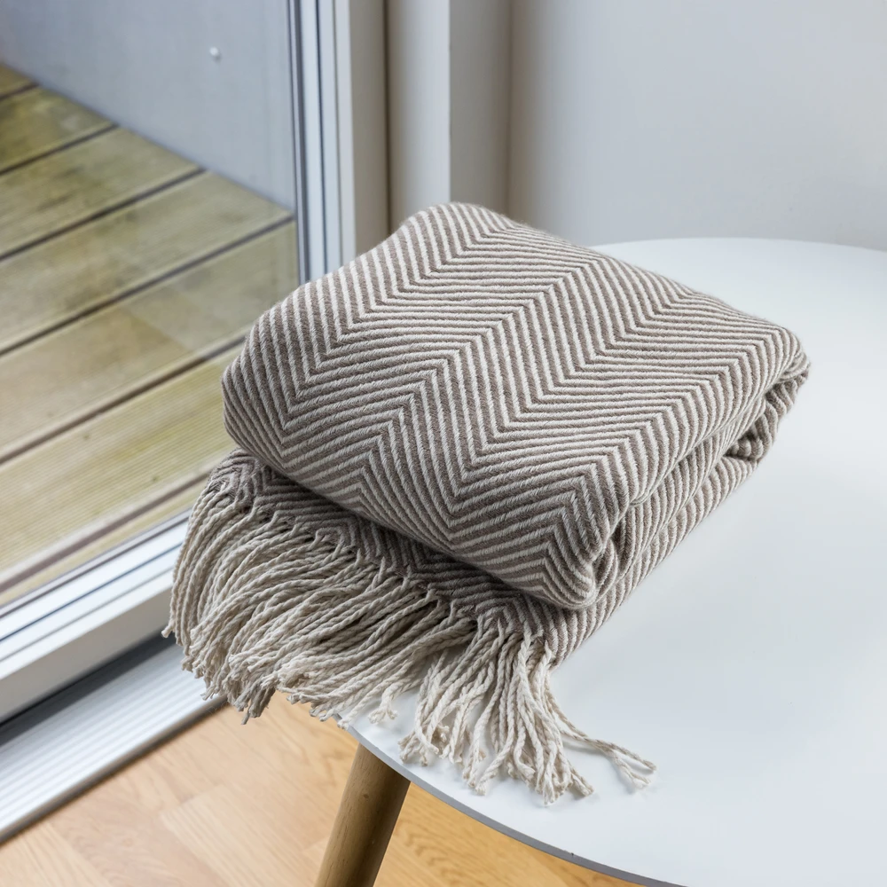 Nordisk - Nordis Antklodė - Ruda ir rusvai gelsvas - 170x120 cm