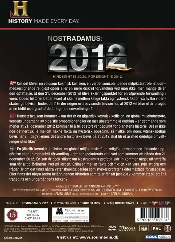 Nostradamas: 2012 m. – DVD