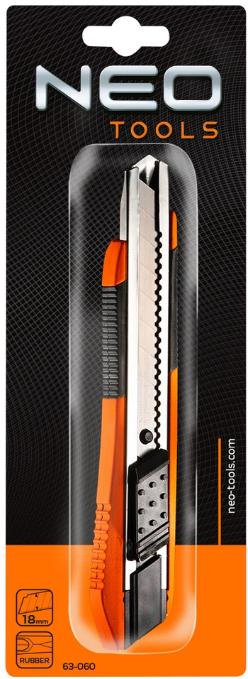 Nóż Peiliukas su nulaužiama geležte NEO Oranžinis 18mm