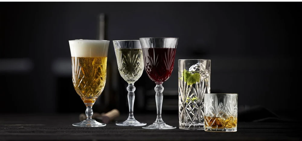 Lyngby Glas - Krištolinė Melodia viskio taurė - 31 cl - 6 vnt. rinkinys
