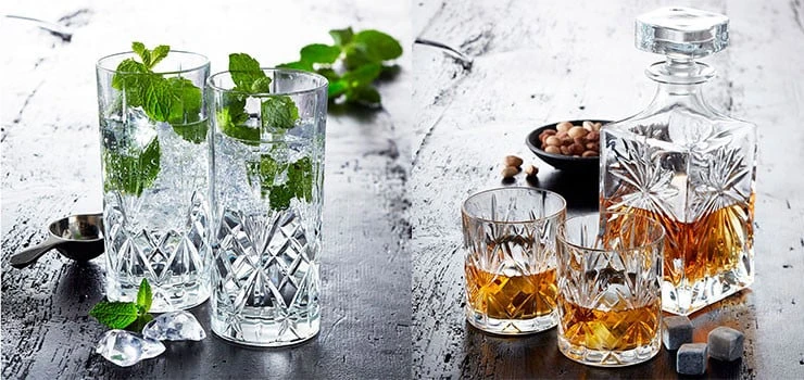 Lyngby Glas - Krištolinė Melodia viskio taurė - 31 cl - 6 vnt. rinkinys