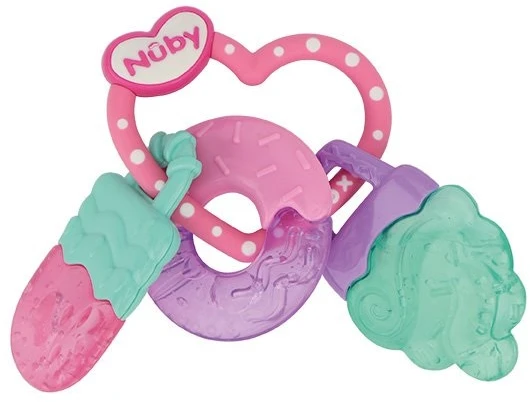 Nuby - Icy Bite Sweets kramtukas rožinis/turkio/violetinis + 3 M (708060)