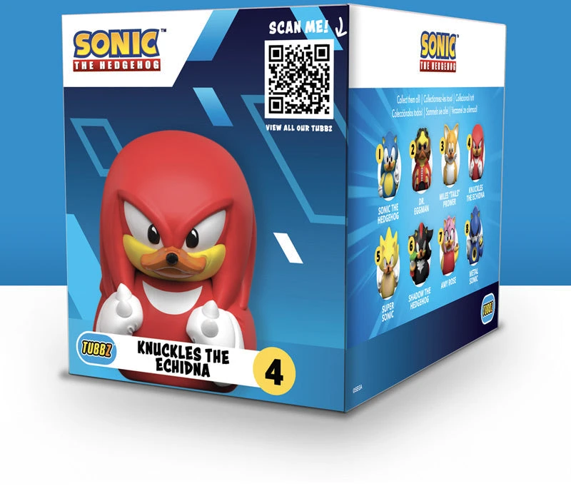 Numskull Sonic Tubbz dėžutėje esantys pirštai