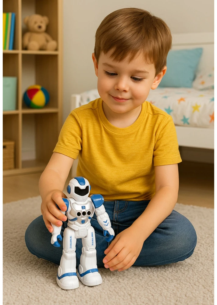 Lean Toys Interaktyvus edukacinis robotas SMART BOT su kalbėjimo ir šokio funkcija