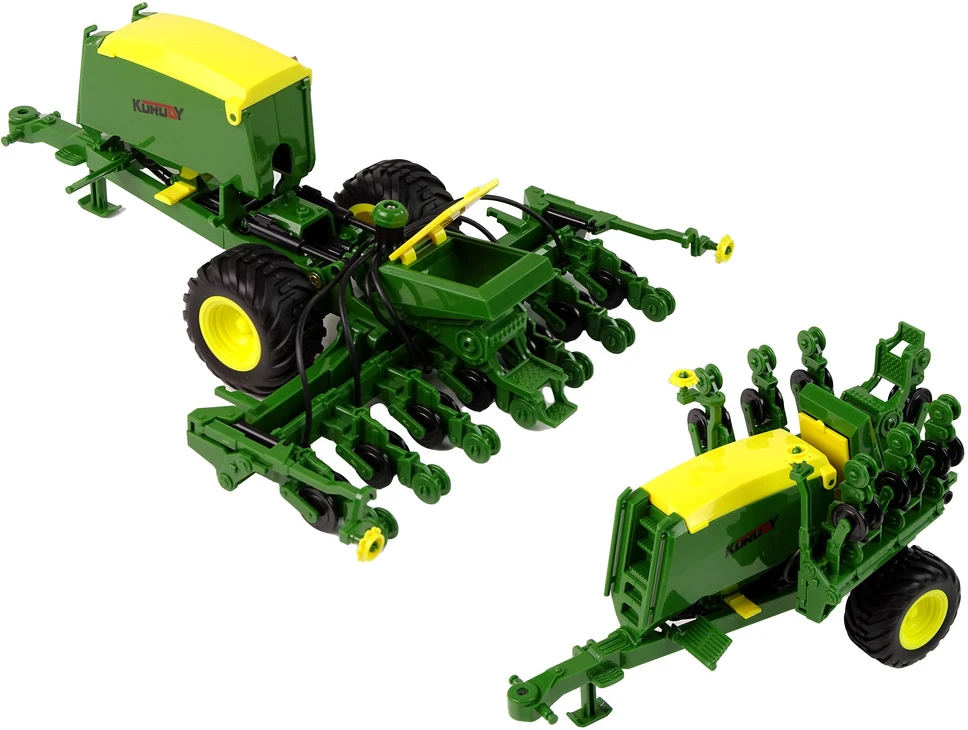 Leantoys Mėlynas traktorius su presu