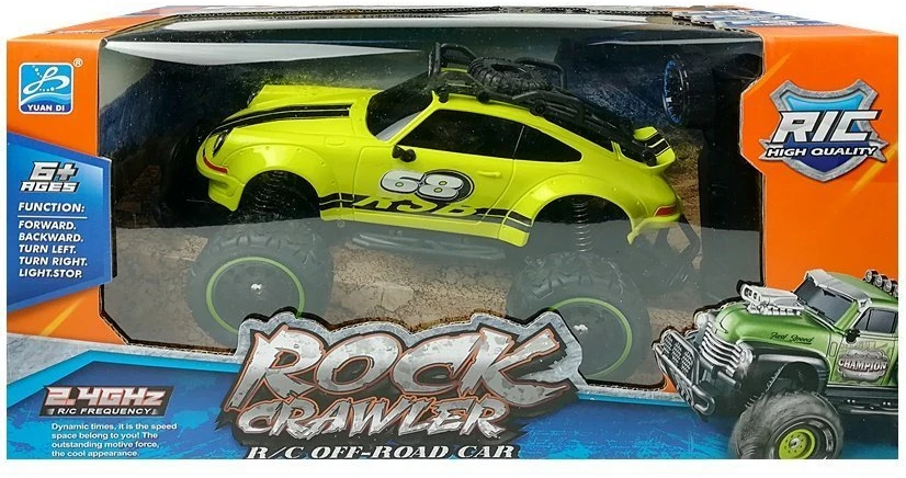 Lean Toys Nuotoliniu būdu valdomas automobilis Off-road R/C, geltona