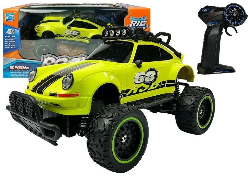 Lean Toys Nuotoliniu būdu valdomas automobilis Off-road R/C, geltona