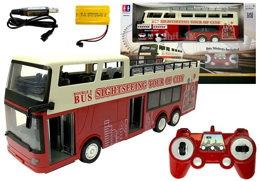 Double E Nuotoliniu būdu valdomas dviaukštis autobusas R/C 2.4G 1:18