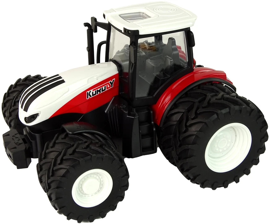 Lean Toys RC traktorius su priekaba 1:24 Raudona žalia