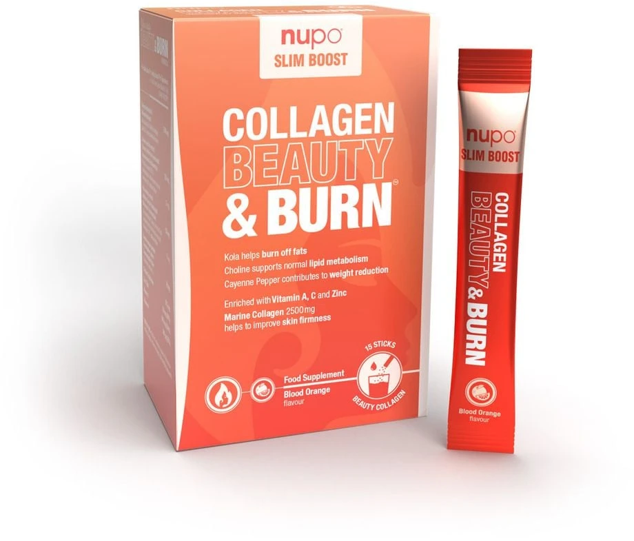 „Nupo“ – „Slim Boost“ kolageno priemonė, skirta grožiui ir nudegimams, 15 vnt.