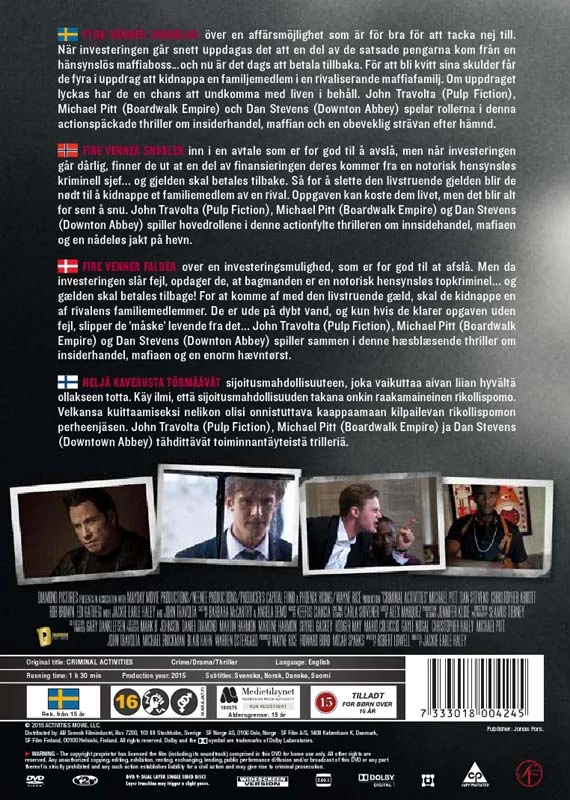 Nusikalstama veikla – DVD