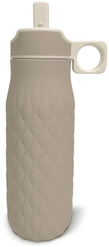 Nuuroo - „Nima“ silikoninis geriamasis butelis, 400 ml - grindinio akmenimis