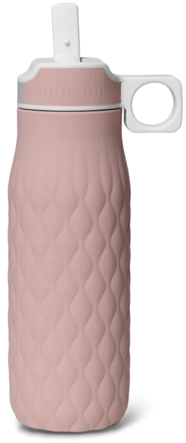 Nuuroo - „Nima“ silikoninis geriamasis buteliukas, 400 ml - „Woodrose“