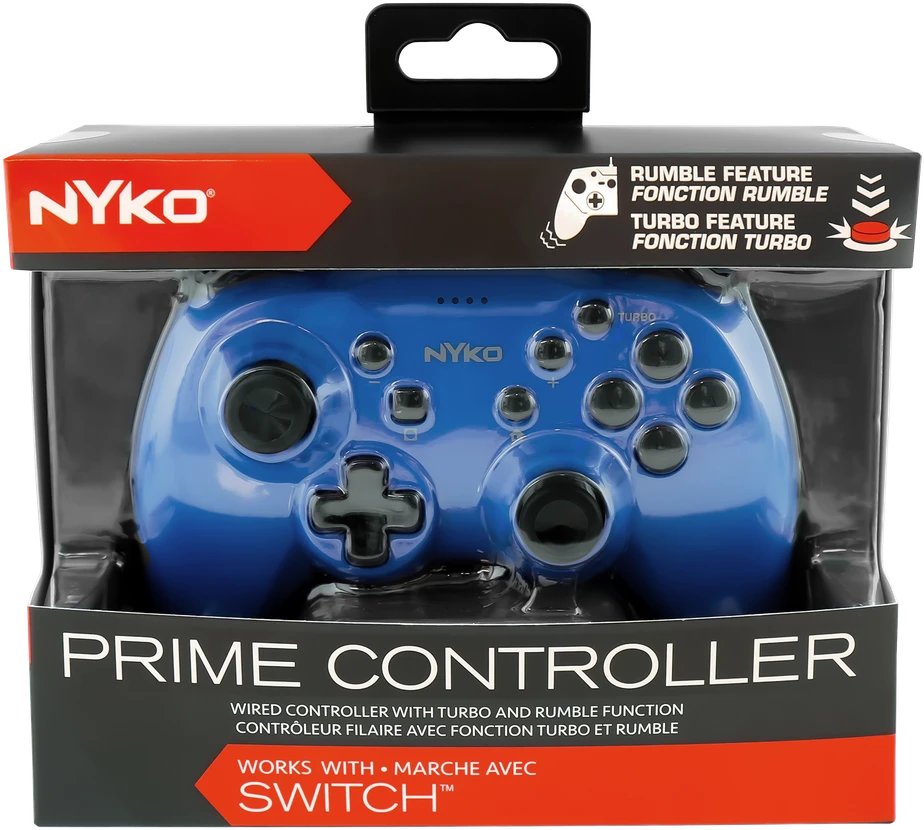 Nyko Prime laidinis valdiklis – mėlynas, skirtas jungikliui