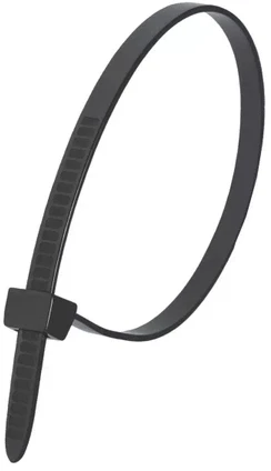 Nylonowe Nailoniniai kabelių raiščiai, juodi, 3,6x300 mm (25 vnt.)