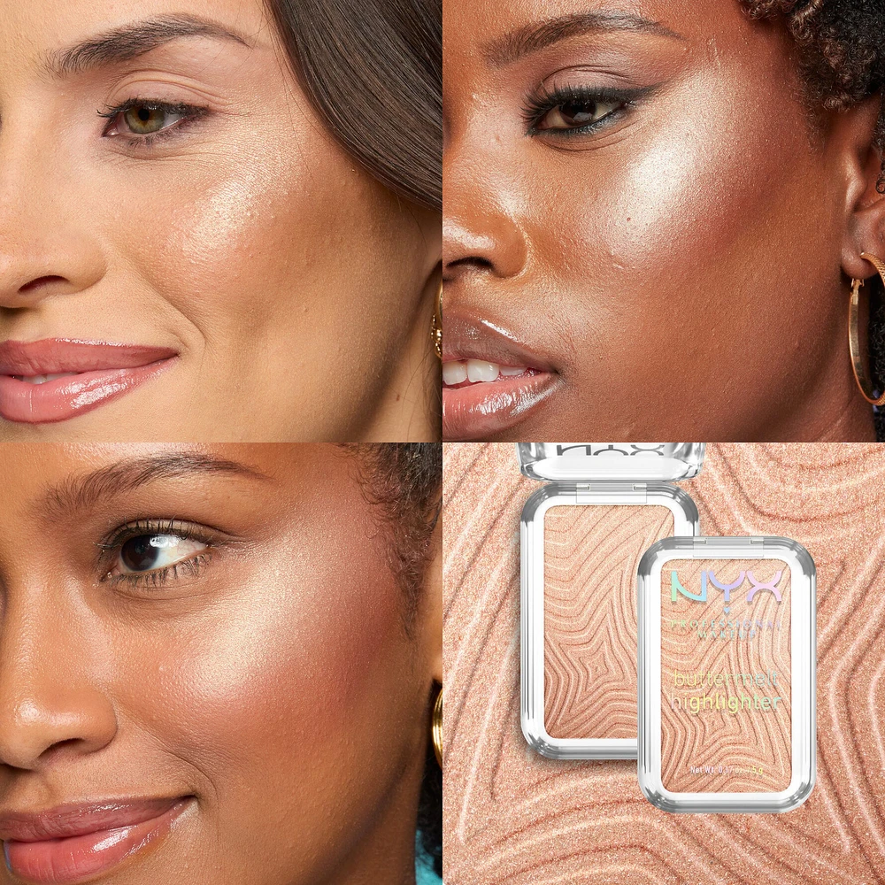 „Nyx Buttermelt“ šviesinimo pudra „Illuminator“ 10 glazūrų, „It Butta“, 5 g