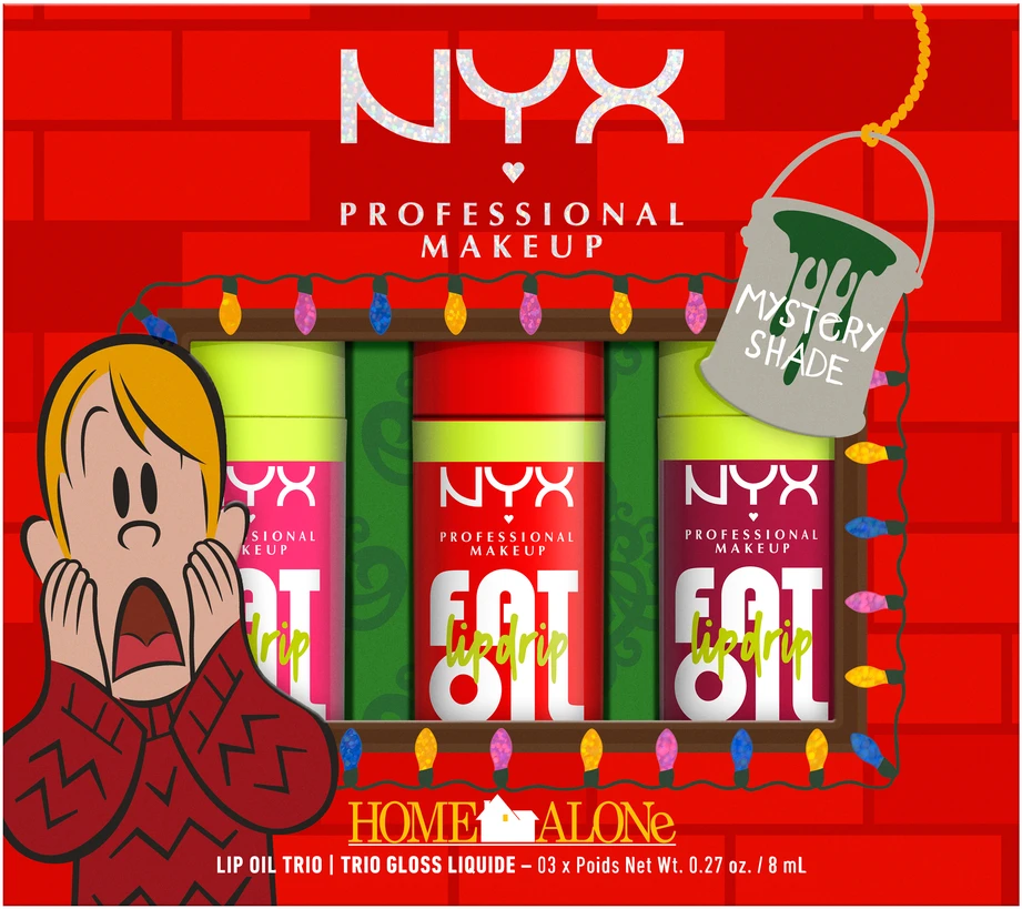 Nyx Professional Makeup NYX - Profesionalus makiažo riebalų aliejaus lūpų dažų rinkinys „Trip“ makiažo dovanų dėžutė
