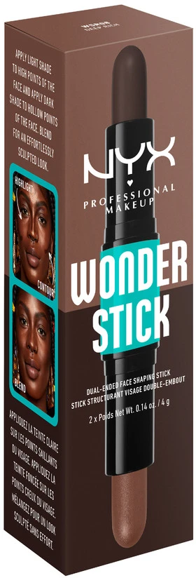 NYX Professional Makeup - Wonder Stick dvipusis veido formavimo pieštukas, 08 Deep Rich