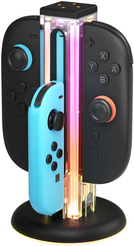 NYXI – „Zeus Nintendo Switch 1“ ir „2“ įkrovimo stotelė – daugiaspalvė