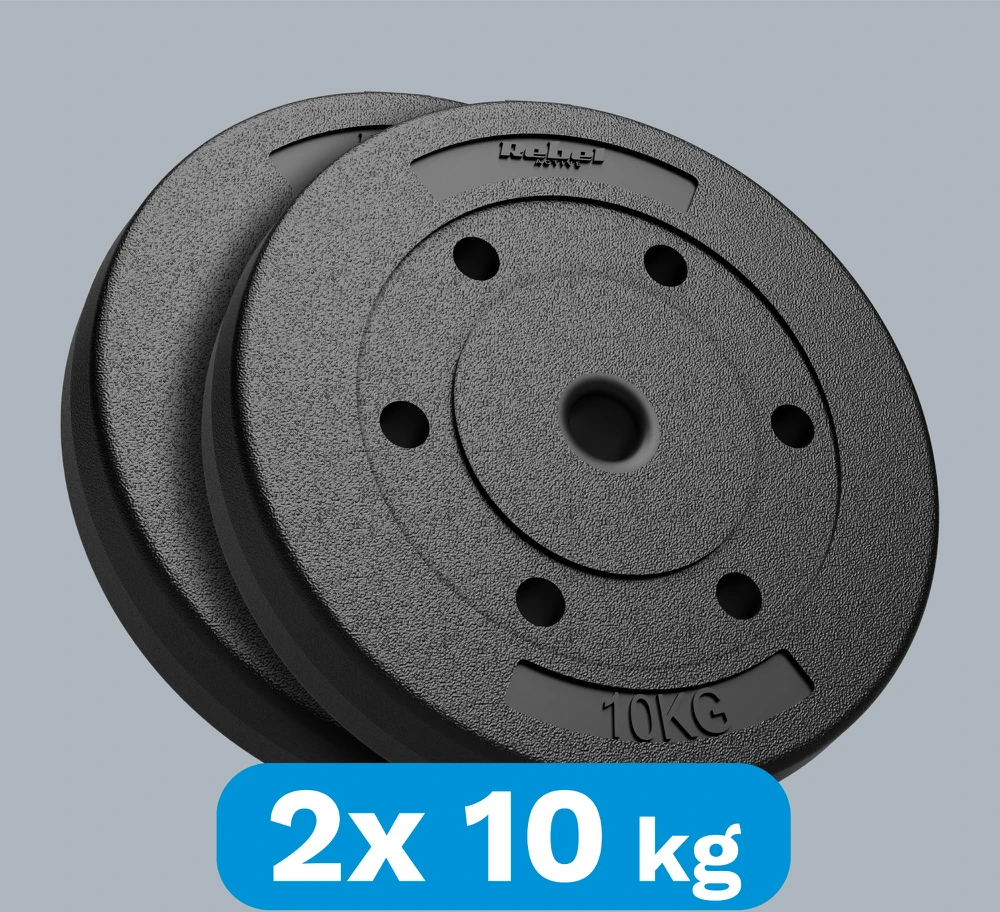 Bituminių apkrovų rinkinys 2x10kg, skylė 31mm, REBEL ACTIVE