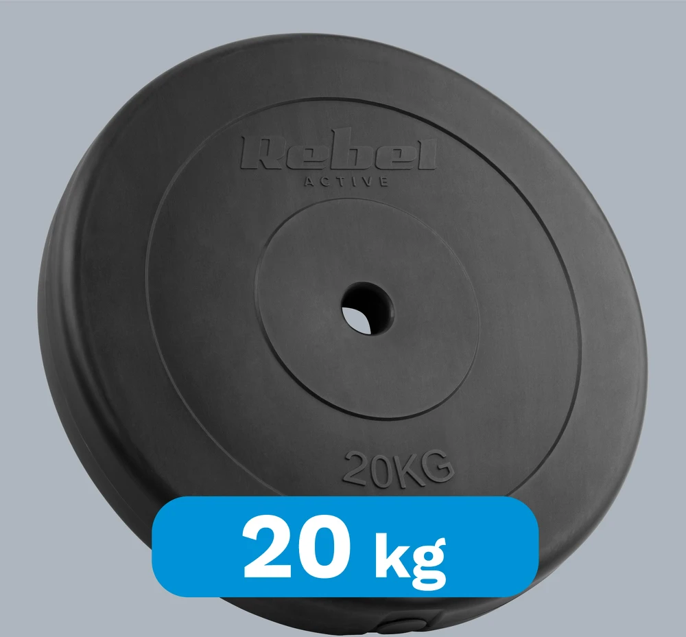 Bitumo apkrova 20kg, skylė 31mm, klasikinė plokštė, REBEL ACTIVE