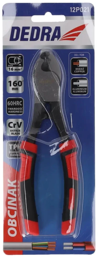 Dedra Obcinak Kabelių žirklės 160 mm, CRV, pjovimo skersmuo 16 mm²