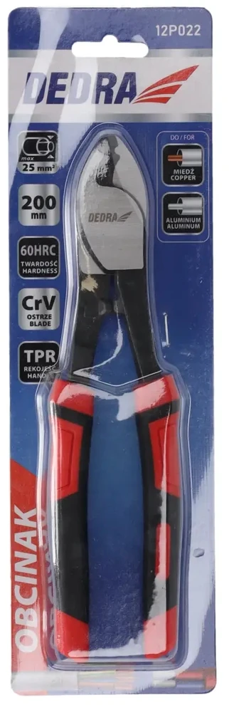Dedra Obcinak Kabelių žirklės 200 mm, CRV, pjovimo skersmuo 25 mm²