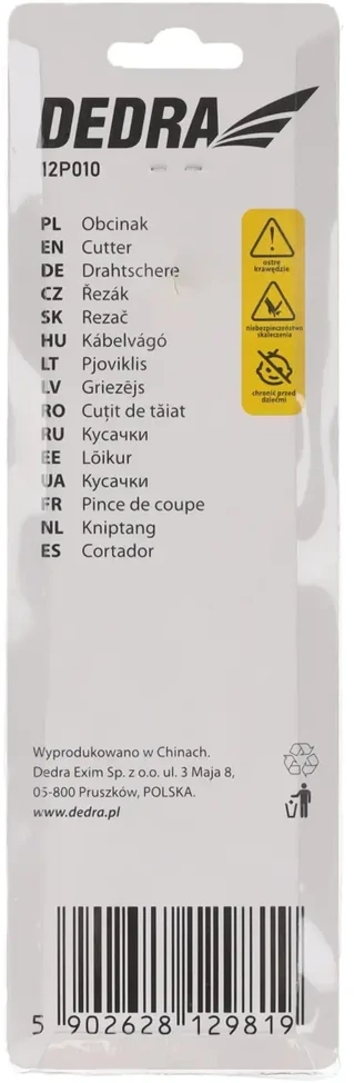 Dedra Obcinak Plieninių lynų ir vielų pjaustytuvas