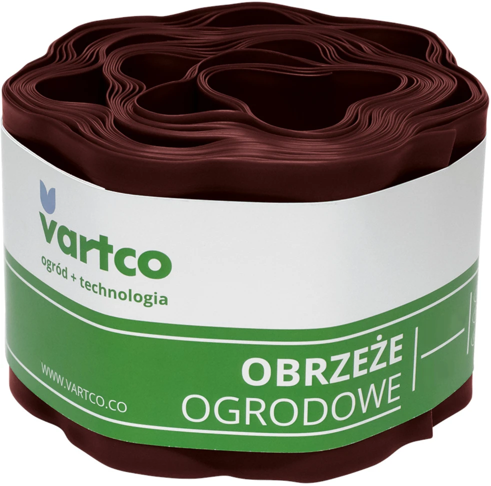 Agaplast Obrzeże Banguotas sodo apvadas 10 cm x 9 m Vartco rudas