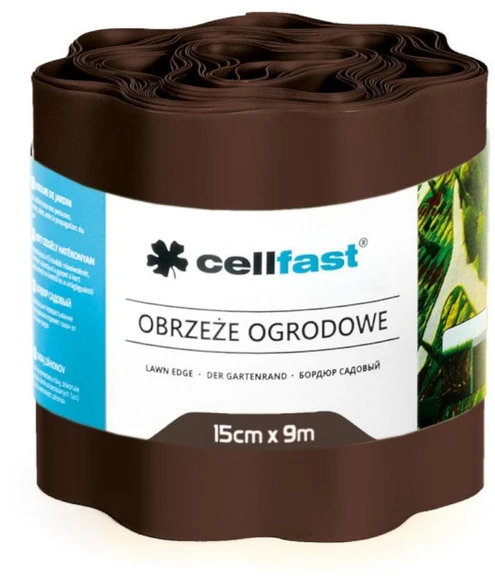 CELLFAST OBRZEŻE OGRODOWE BRĄZ 15cm x 9m