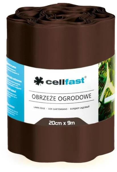 CELLFAST OBRZEŻE OGRODOWE BRĄZ 20cm x 9m