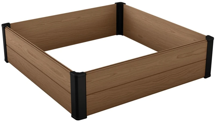 Keter plastikinė pakelta lysvė, klevo spalvos, 106x106x32, atspari oro sąlygoms, 249299