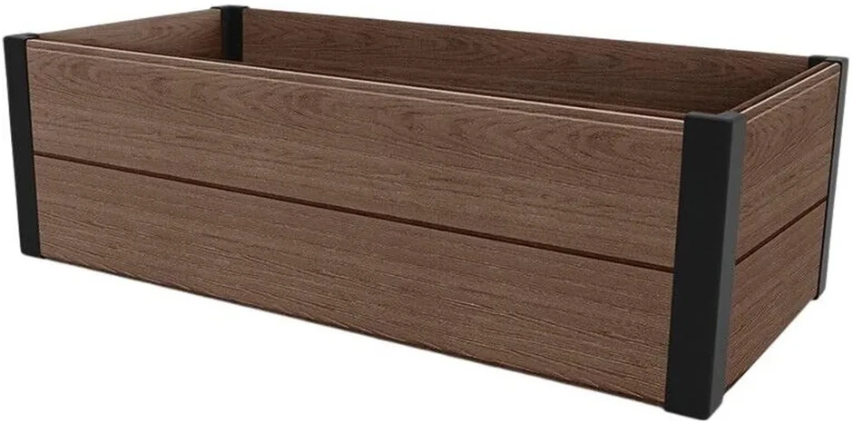 Obrzeże Keter klevo sodo apvadas, plastikinis, rudas, matmenys 106x50x32, atsparus oro sąlygoms, 249297