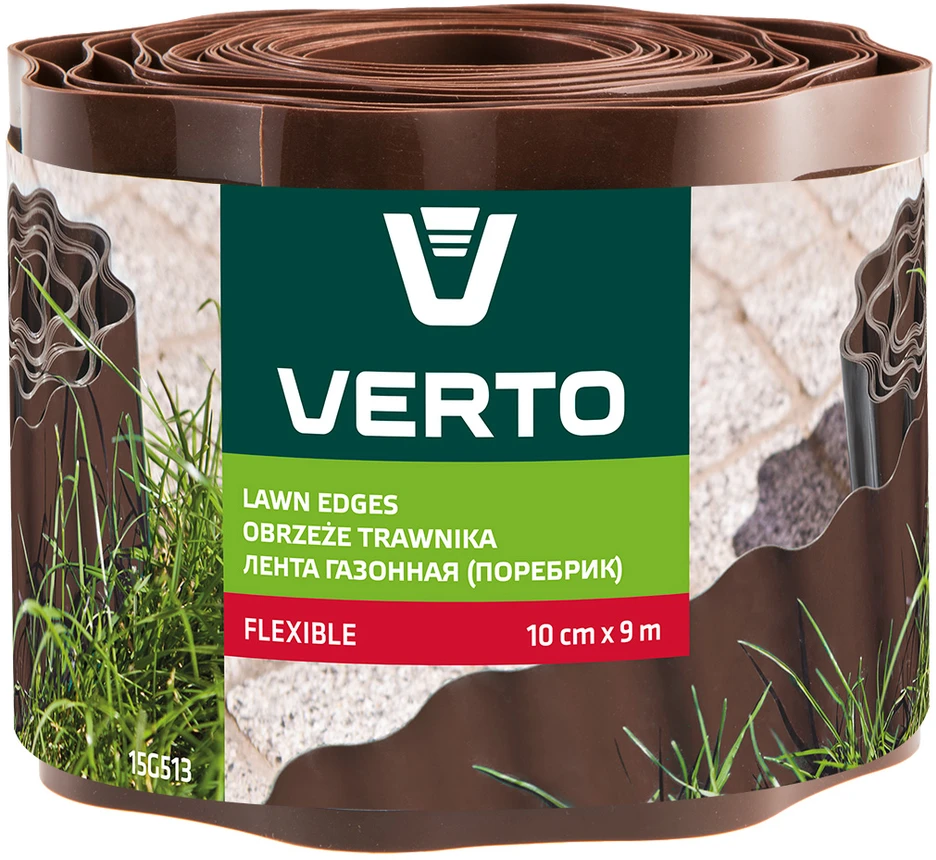 Obrzeże Vejos apvadas 10 cm x 9 m, rudas