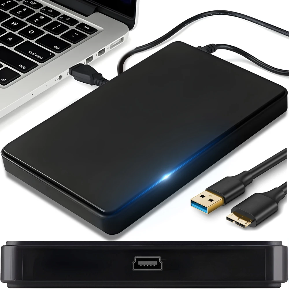 Obudowa 2,5 colio disko korpusas, SSD HDD SATA disko skyrius, dėklas, adapteris, USB 3.0 laidas