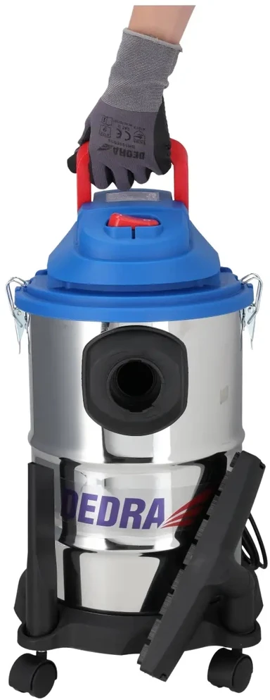 Dedra Dulkių siurblys Dirbtuvių dulkių siurblys 1200 W, 20 l medvilninis filtro maišelis