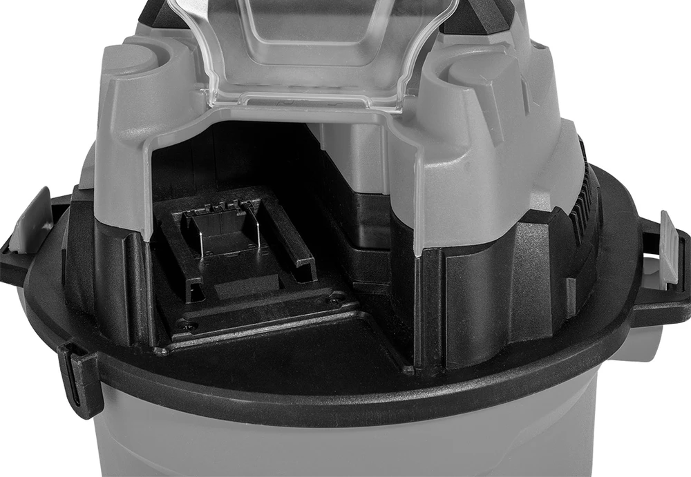 Graphite Dulkių siurblys „Energy+“ 18 V ličio jonų akumuliatorinis dirbtuvių dulkių siurblys, šlapiam ir sausam valymui, 12 l bakas, be akumuliatoriaus