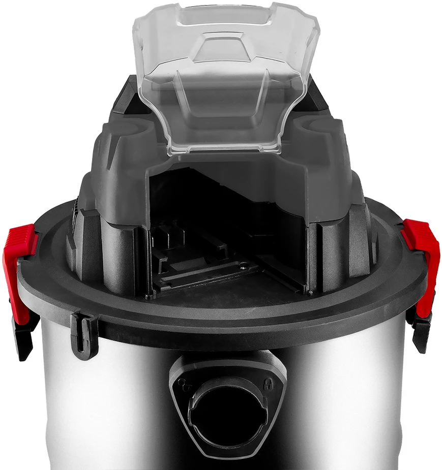 Graphite Dulkių siurblys „Energy+“ 18 V ličio jonų akumuliatorinis dirbtuvių dulkių siurblys, šlapiam ir sausam siurbimui, 20 l bakas, be akumuliatoriaus