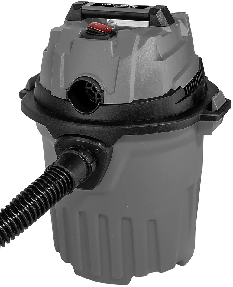 Graphite Dulkių siurblys „Energy+“ 18 V ličio jonų akumuliatorinis dirbtuvių dulkių siurblys, šlapiam ir sausam valymui, 12 l bakas, be akumuliatoriaus