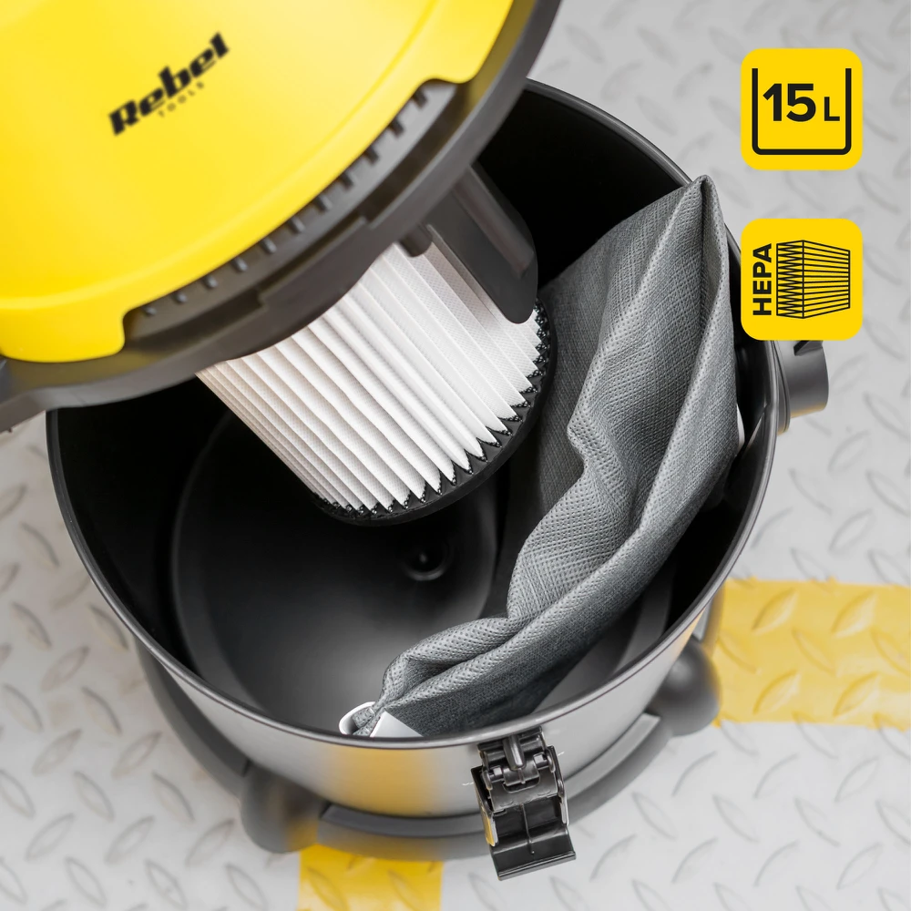 Rebel Pramoninis dulkių siurblys RB-1065 - 1400W