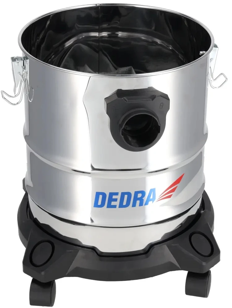 Dedra Dulkių siurblys Statybinis dulkių siurblys skaldai, pelenams, tinkui 1200 W 20 l
