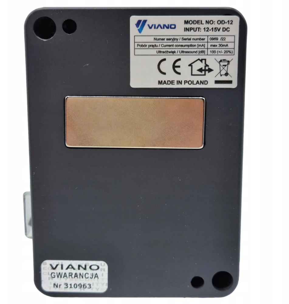 Kiaunių, pelių ir žiurkių repelentas - ultragarsinis - IP65 - Viano OD-12