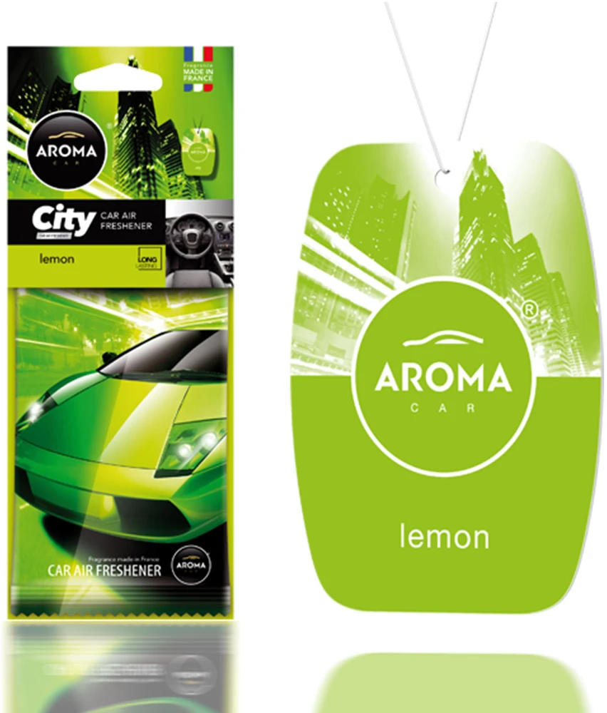 „Aroma Car City Card“ citrininis oro gaiviklis