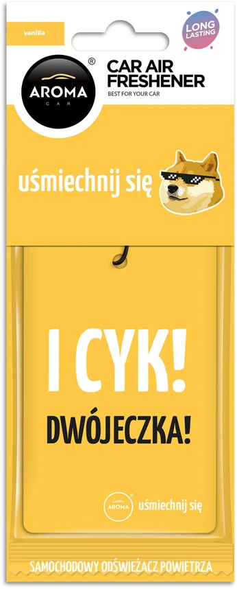 Oro gaiviklis „Aroma Car Lets Smile“ medvilnės vanilės skonio