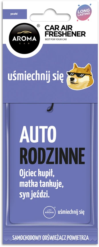 Oro gaiviklis aroma car lets smile yoshi