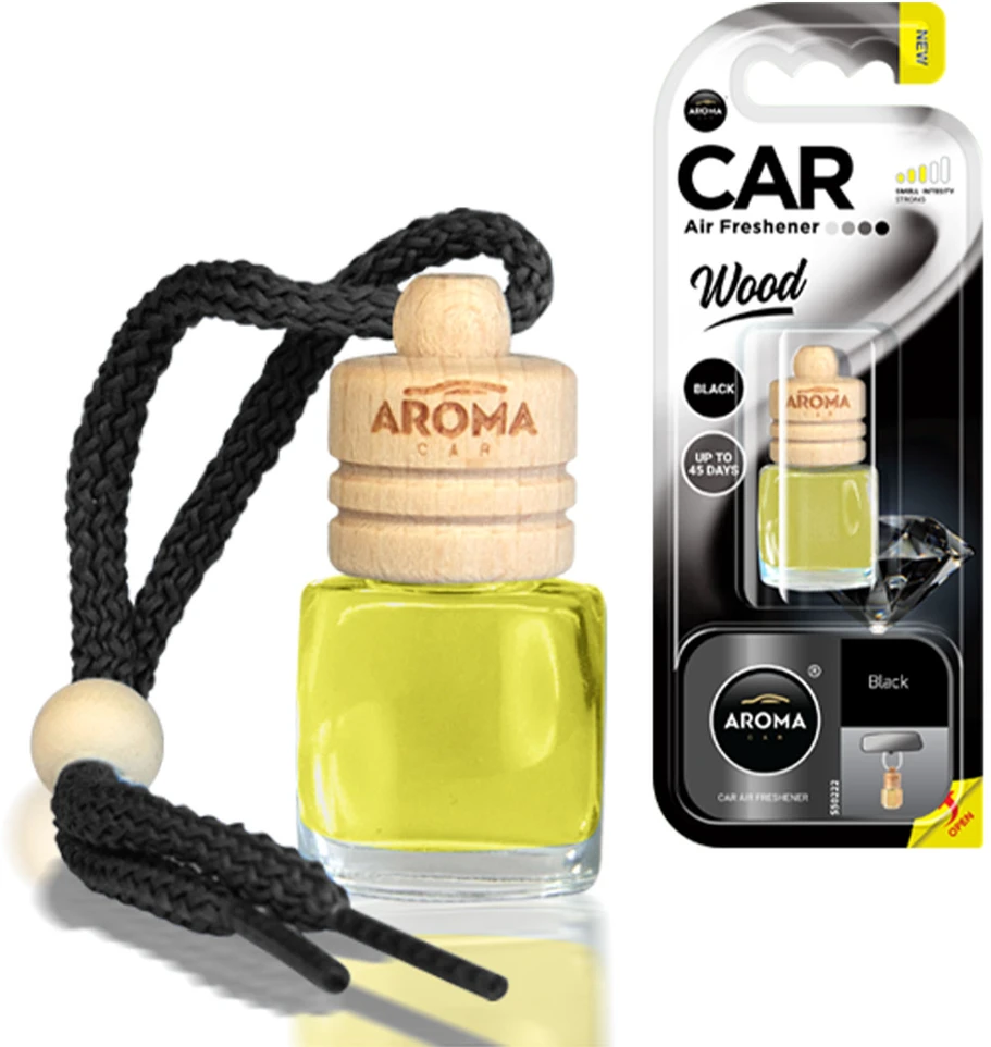 Aroma Car Oro gaiviklis aromatinis medis juodas